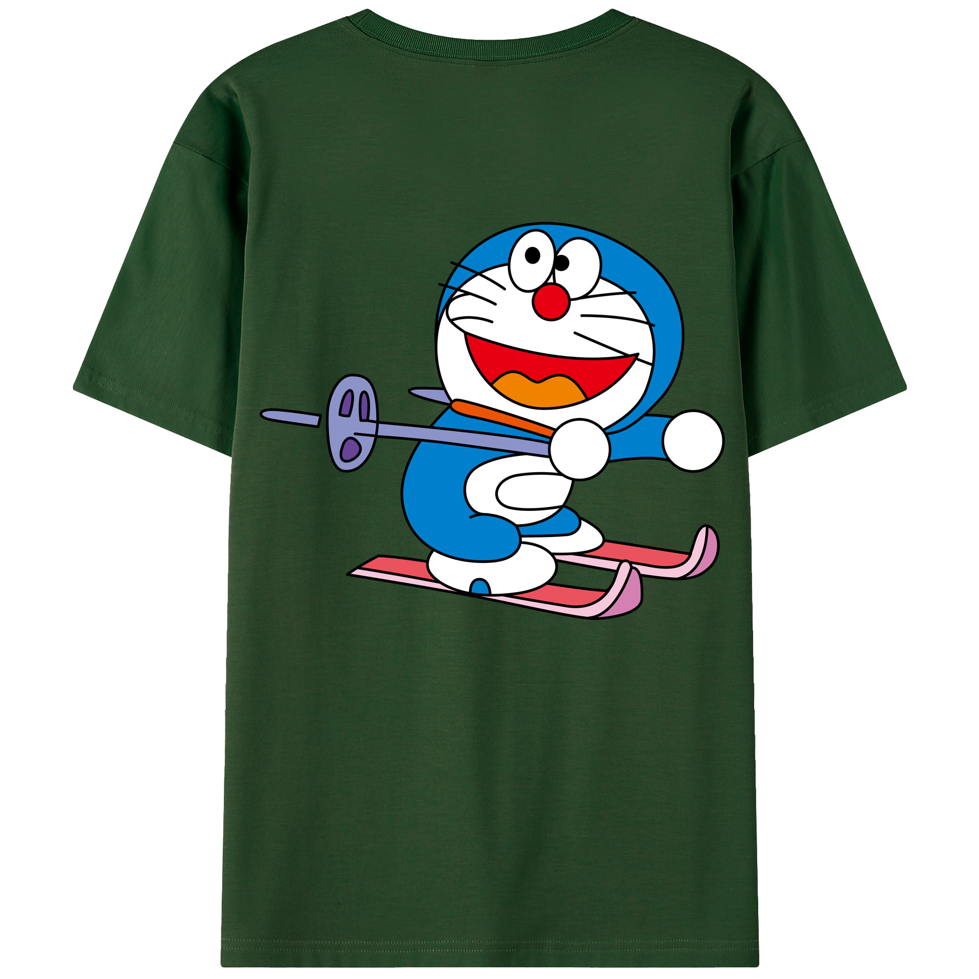 （画像用） ドラえもん Doraemon 綿100％半袖Tシャツ（背面プリント）